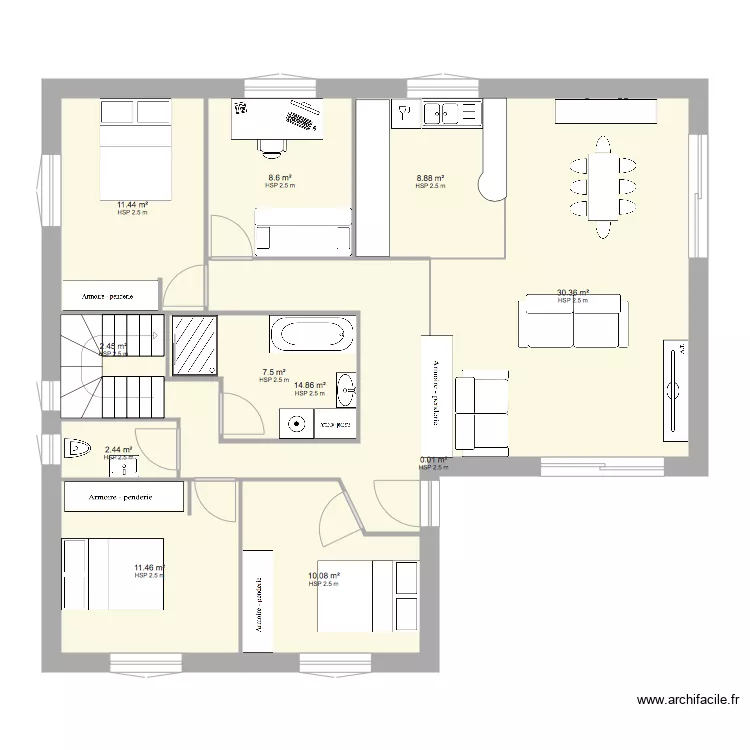 MAISON ARTIS. Plan de 