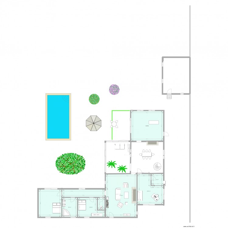 Plan Bergerie Noaillan. Plan de 0 pièce et 0 m2