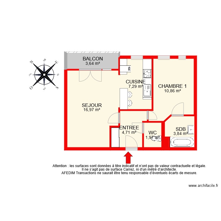 BI 6947. Plan de 9 pièces et 50 m2