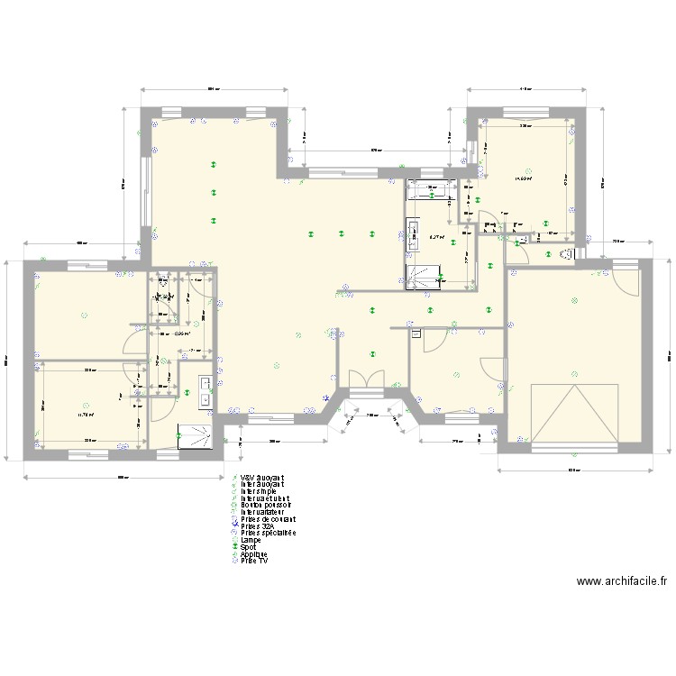 Plan avec élec. Plan de 0 pièce et 0 m2