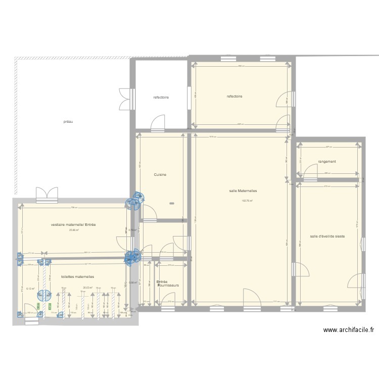 salle paroissiale 1. Plan de 0 pièce et 0 m2