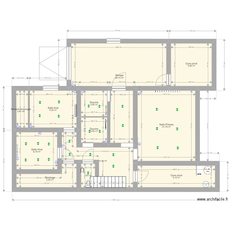 Plan sous-sol situation projetée simplifiée (2). Plan de 0 pièce et 0 m2