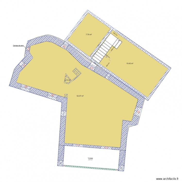 Base de Travail Etage v1 2018 03 25. Plan de 0 pièce et 0 m2