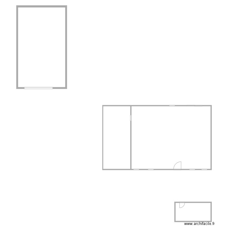 Grenier chaufferie garage annexe avant. Plan de 0 pièce et 0 m2