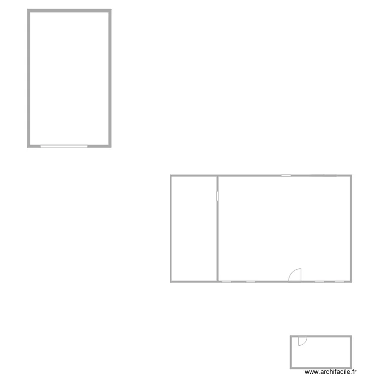 Grenier chaufferie garage annexe avant. Plan de 