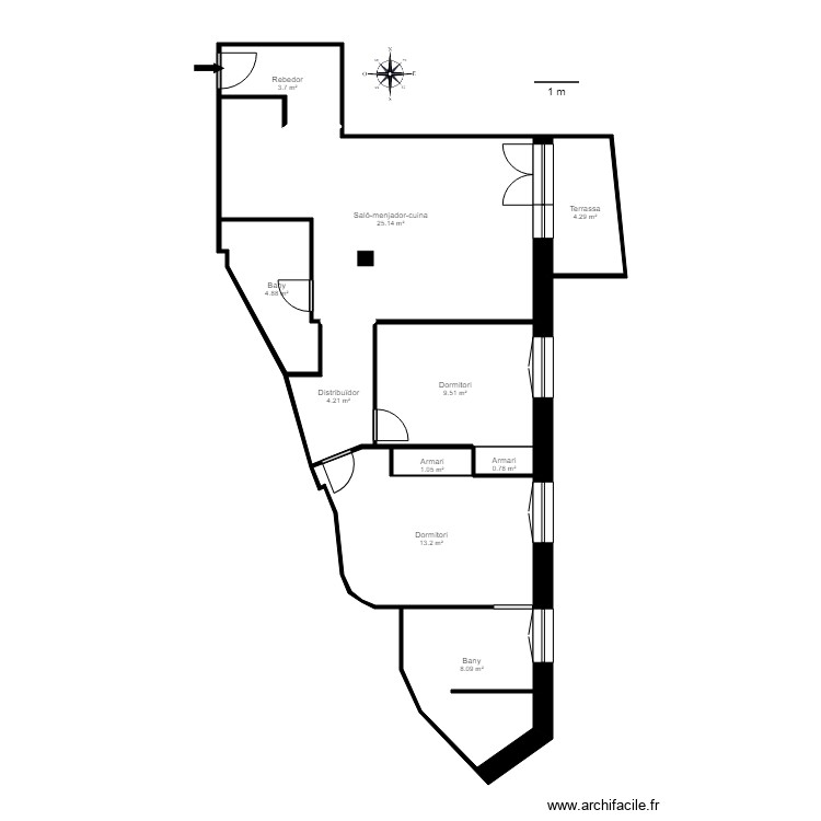 ED L HORTA 3 3 ESCALDES. Plan de 0 pièce et 0 m2