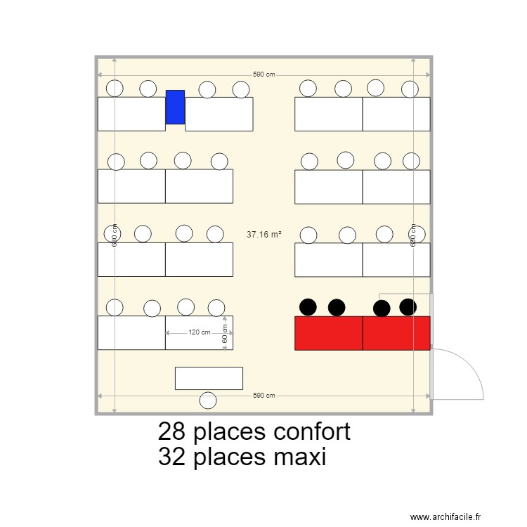 etsup Montsouris salle 30. Plan de 0 pièce et 0 m2