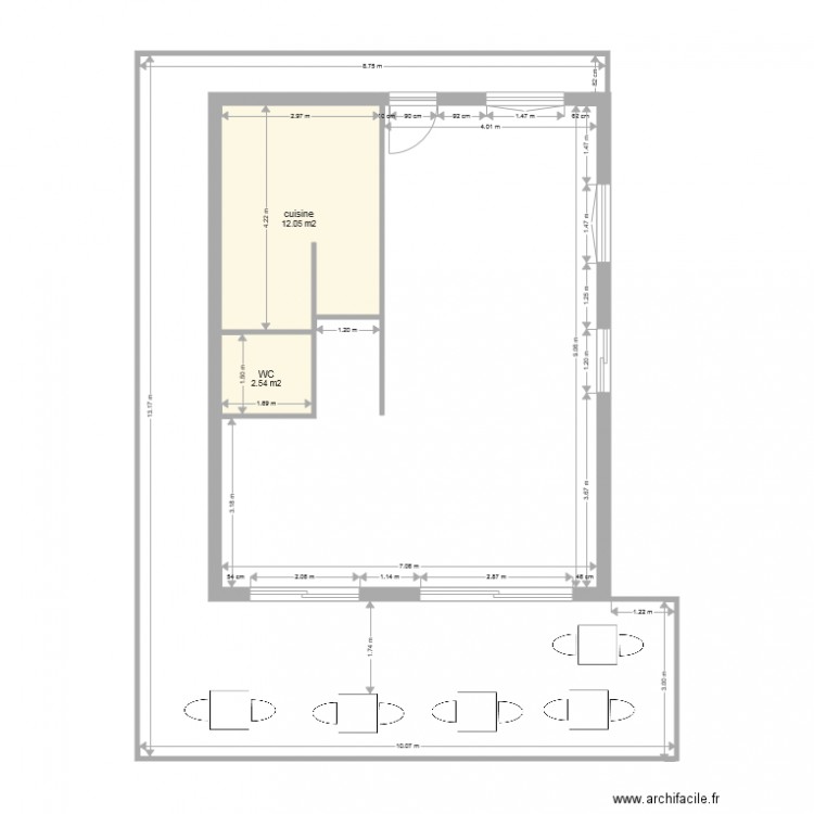 plan avec terrasse 2015. Plan de 0 pièce et 0 m2