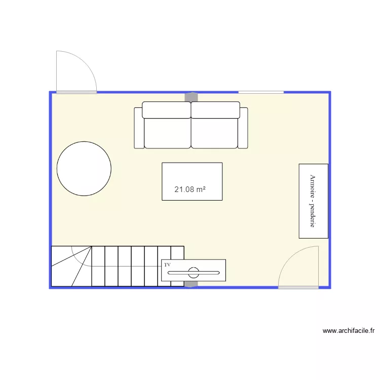 Salon Thoiry. Plan de 