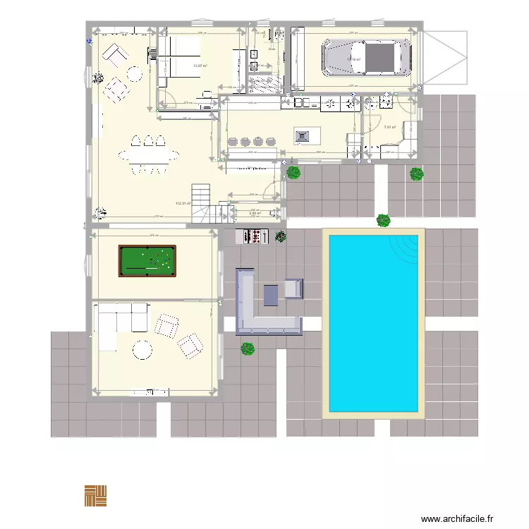 MAISON REZ DE CHAUSSE 2. Plan de 