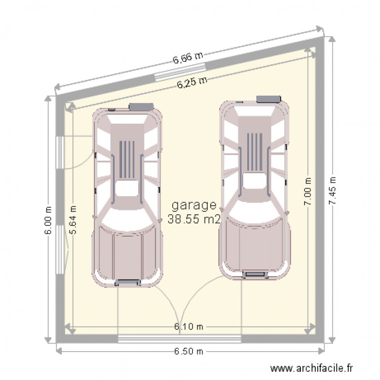 garage. Plan de 0 pièce et 0 m2