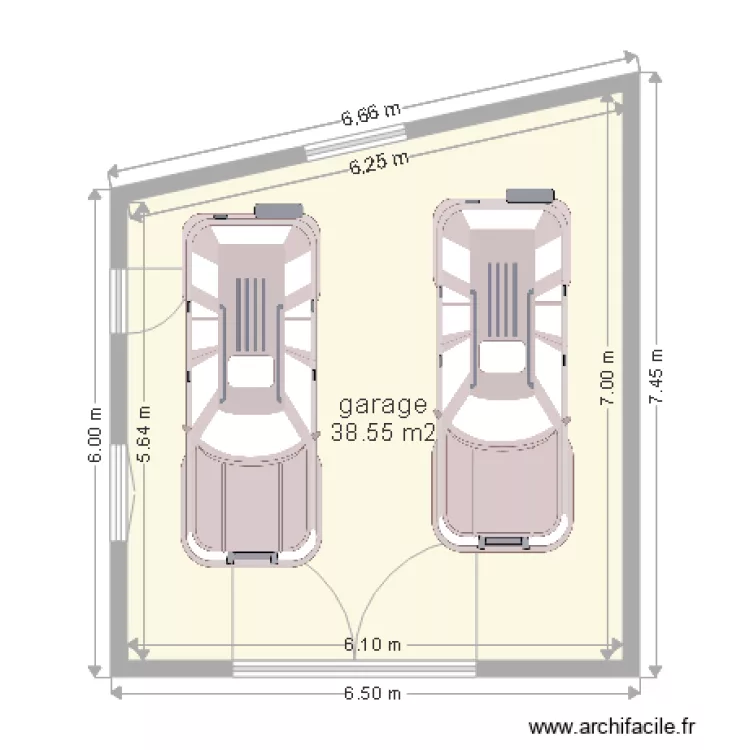 garage. Plan de 