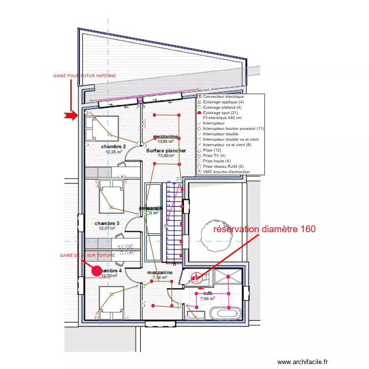 GHIZZO-R+1-PLAN ELECTRIQUE. Plan de 