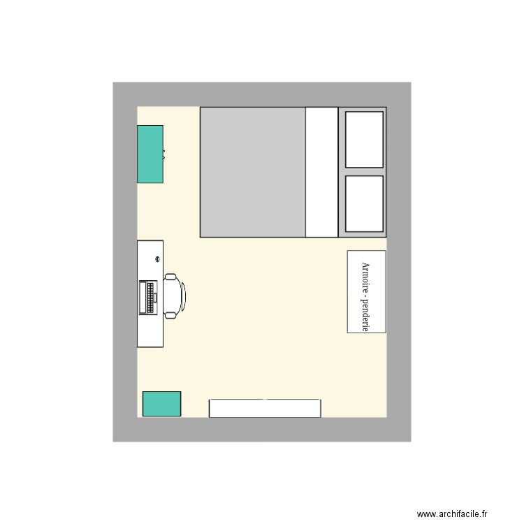 Ma chambre 1. Plan de 0 pièce et 0 m2