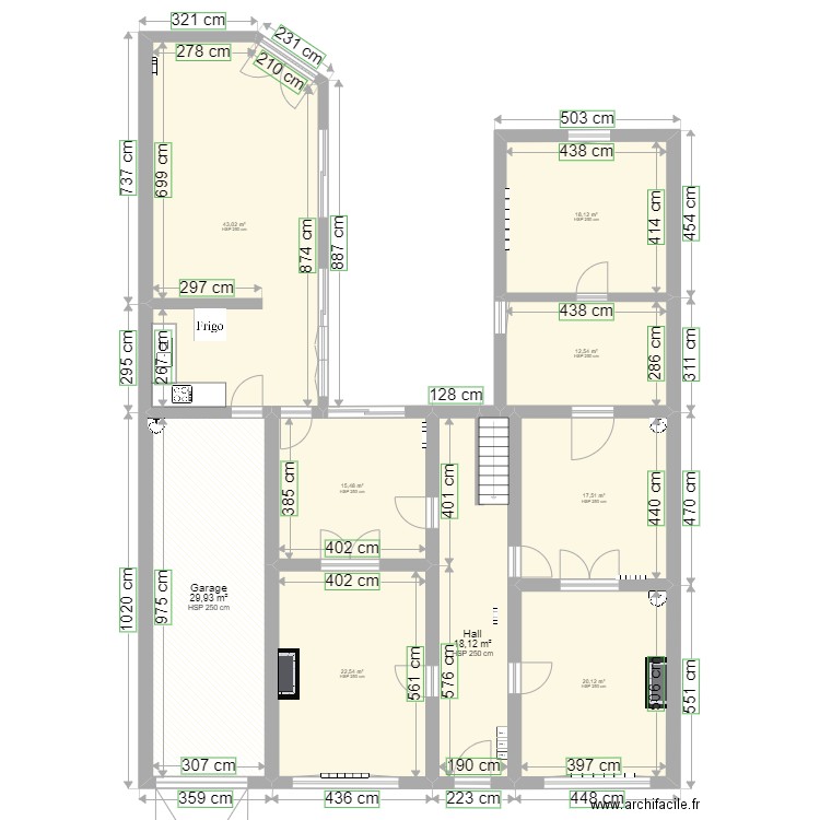 EghezeeBas - RDC AVANT V2. Plan de 0 pièce et 0 m2
