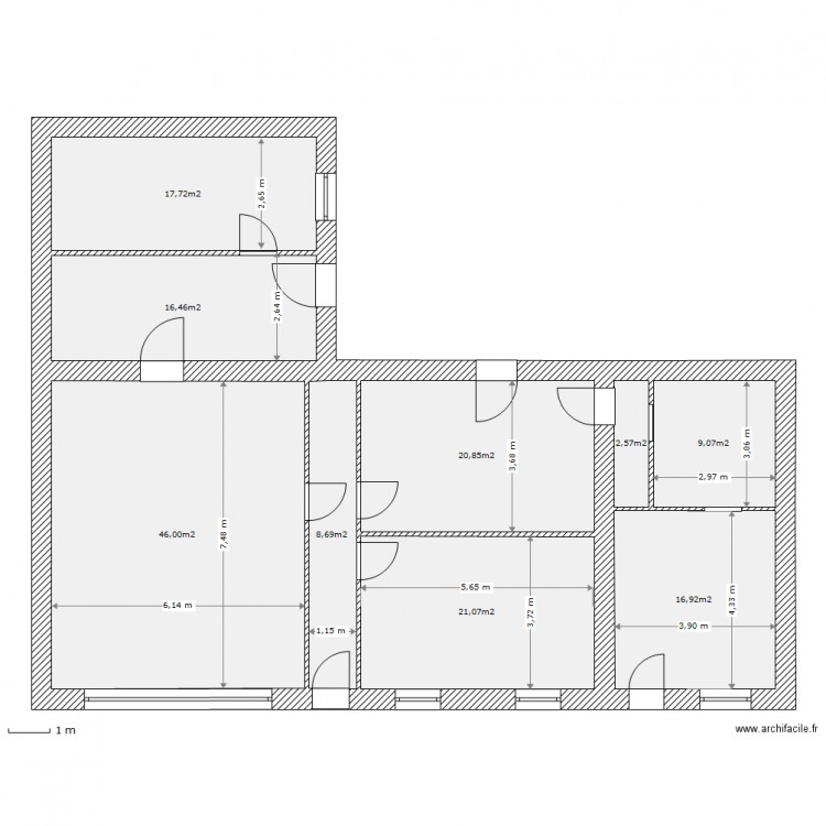 til chatel. Plan de 0 pièce et 0 m2