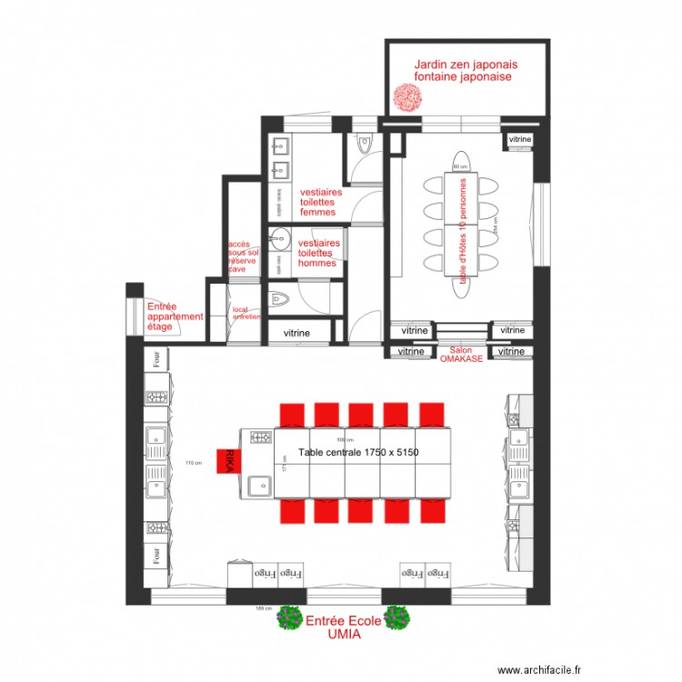 projet ecole UMIA. Plan de 0 pièce et 0 m2