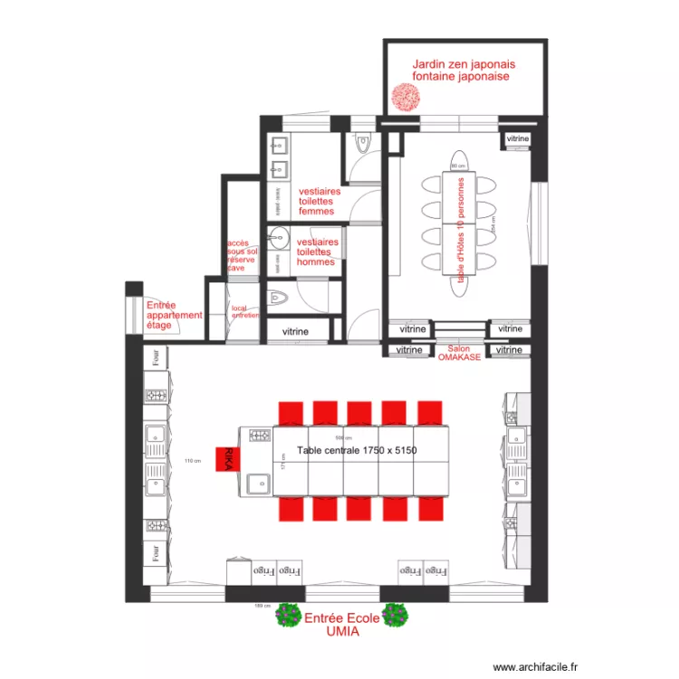 projet ecole UMIA. Plan de 