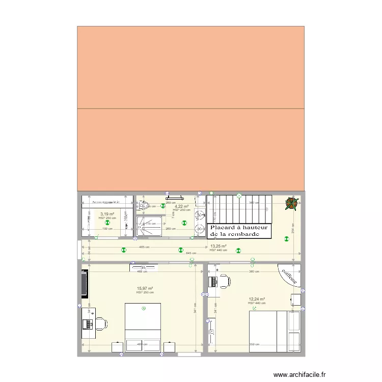 am&eacute;nagement grenier 3. Plan de 