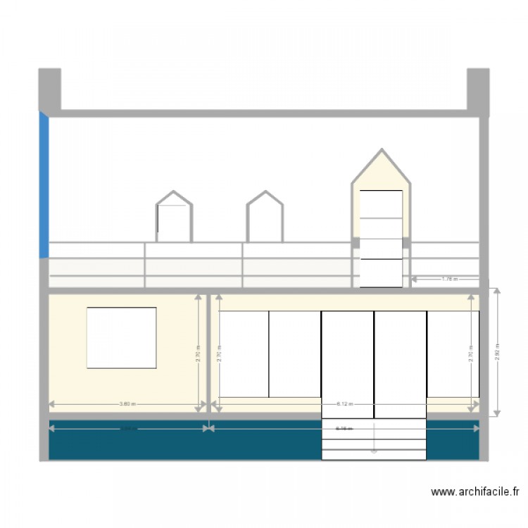 Façade 2. Plan de 0 pièce et 0 m2