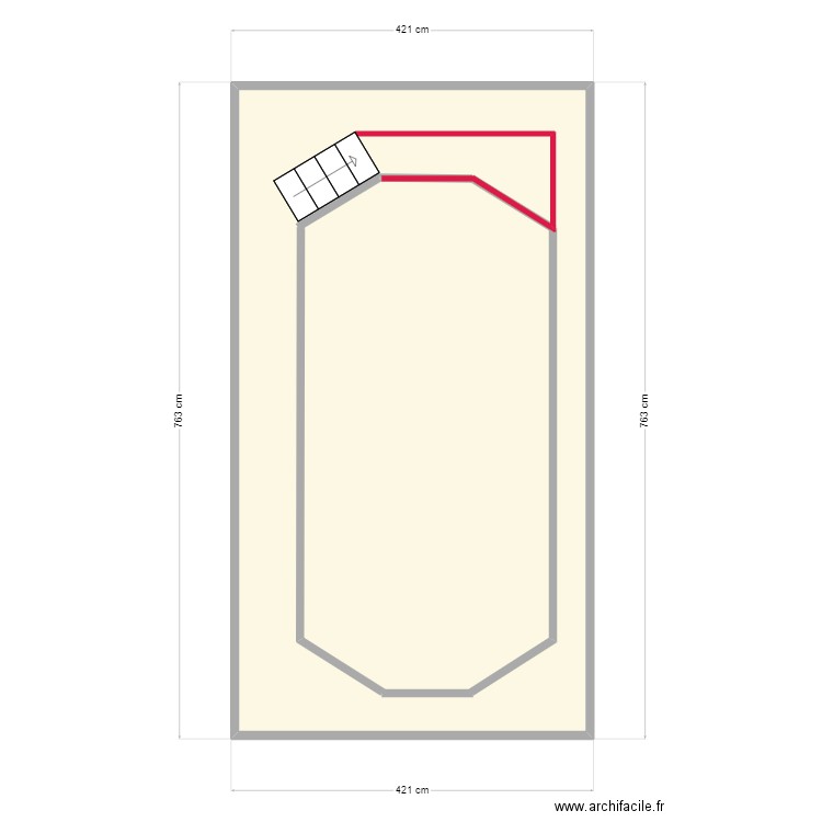 PISCINE. Plan de 0 pièce et 0 m2