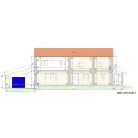 plan de coupe facade