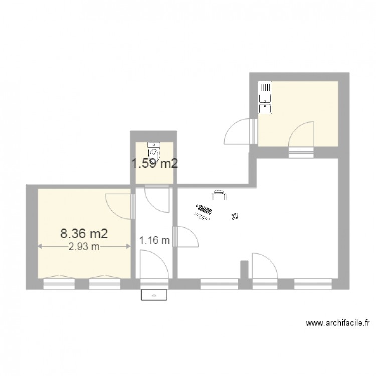 BAUDE. Plan de 0 pièce et 0 m2