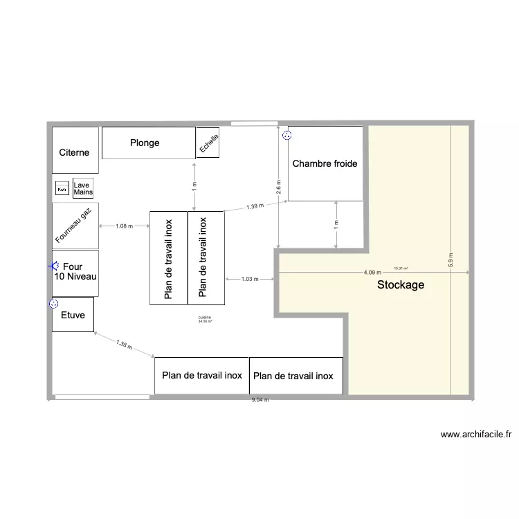 Cuisine Site JOJ2020 v4. Plan de 