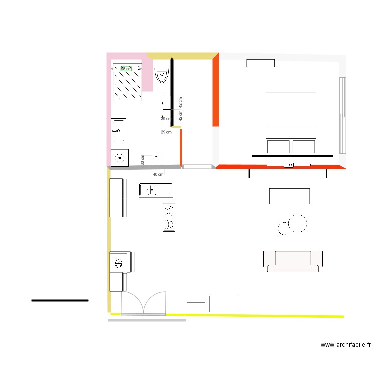 le 22. Plan de 0 pièce et 0 m2