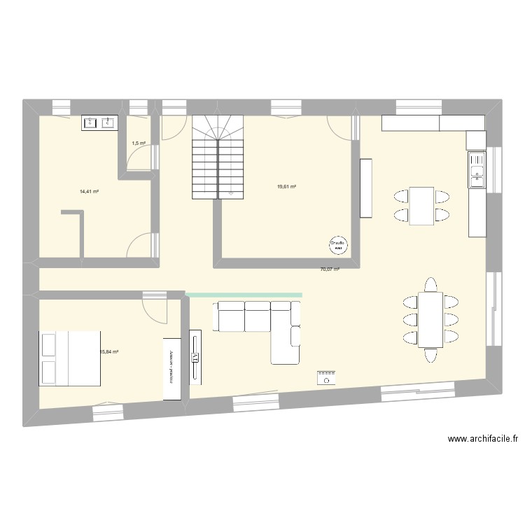 Rez_de_chaussée. Plan de 0 pièce et 0 m2