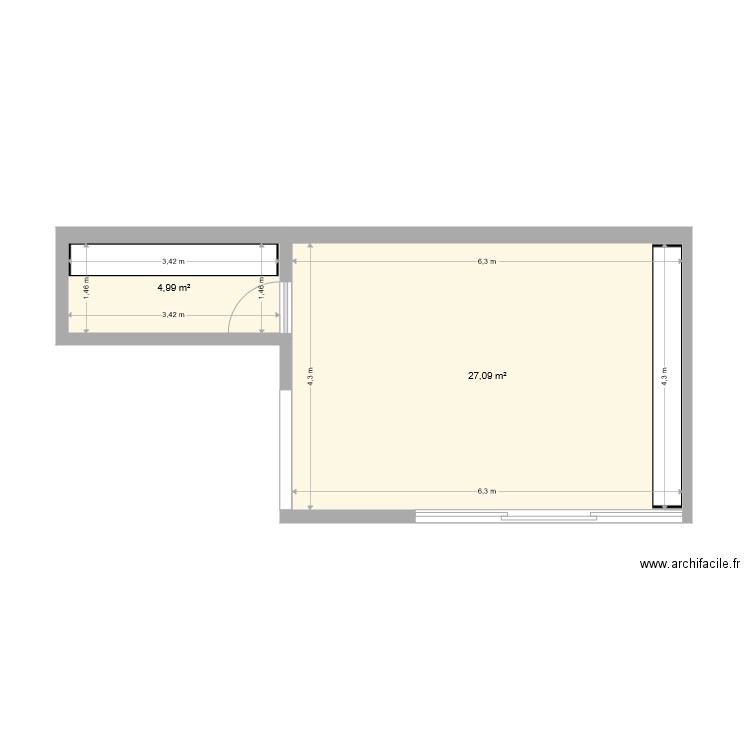 cabine falher. Plan de 0 pièce et 0 m2