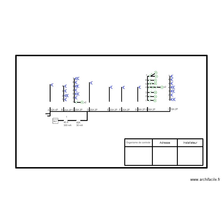 Plan Leo Unif. Plan de 7 pièces et 91 m2