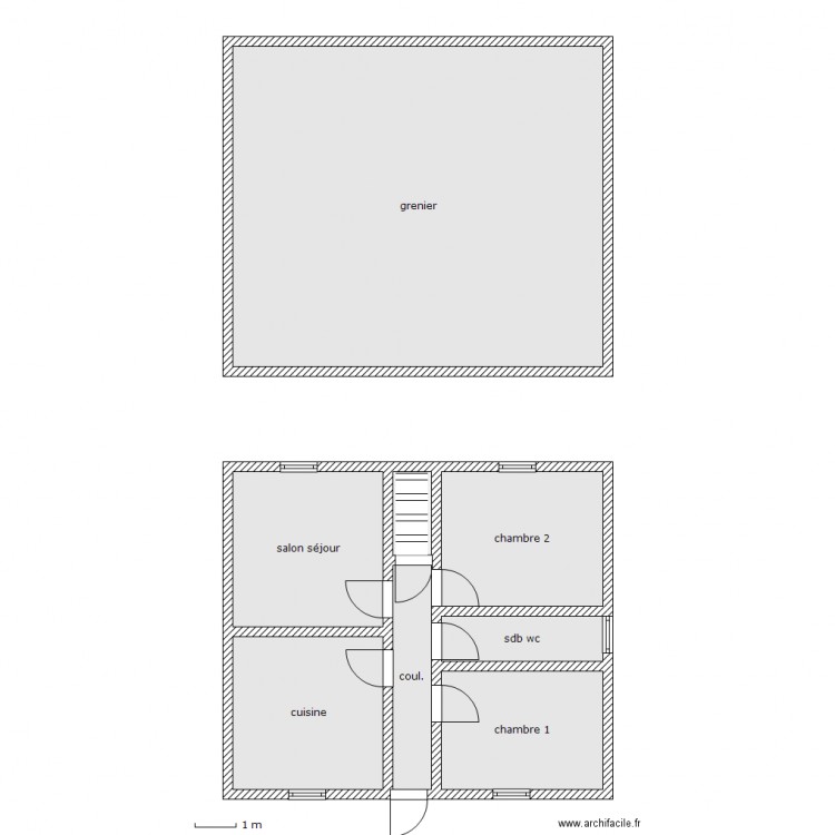 albrech rdc. Plan de 0 pièce et 0 m2