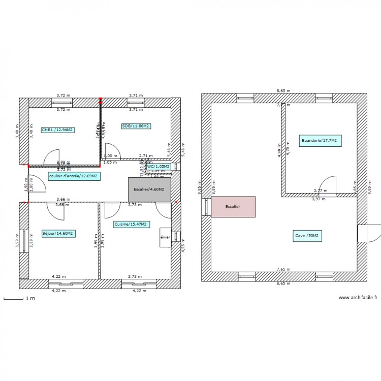 RDC Calmette pour habitat av travaux. Plan de 0 pièce et 0 m2