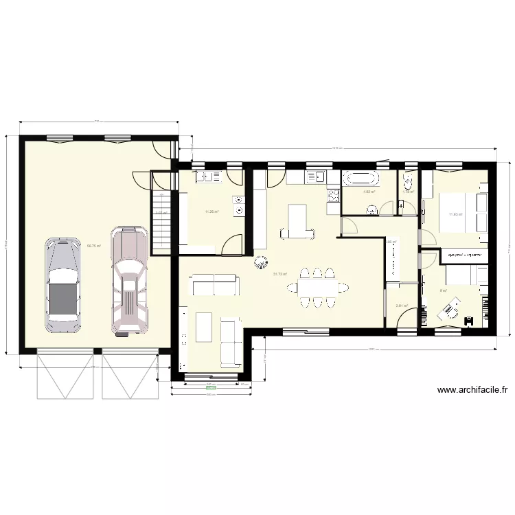 PLAN RDC extension modif bureau 15 01 2021. Plan de 