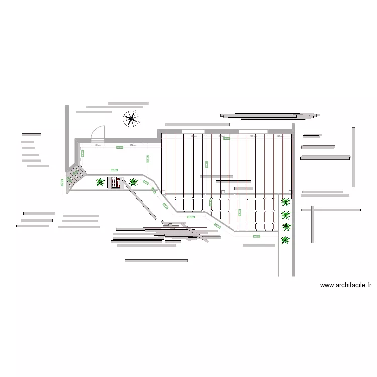 Terrasse plots. Plan de Terrasse plots. Plan de