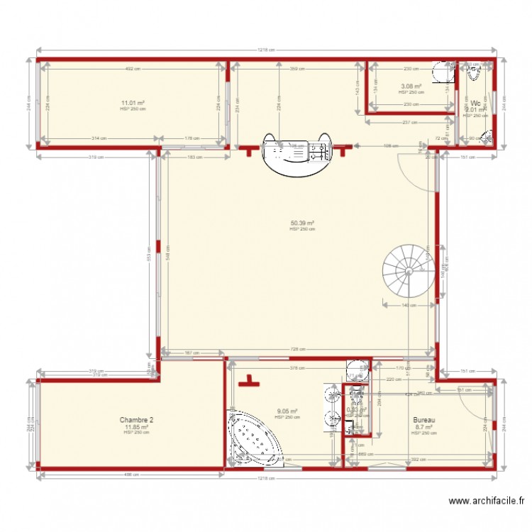 Maison Habitation ST CLAIR 3 Définitif COTATIONS. Plan de 0 pièce et 0 m2