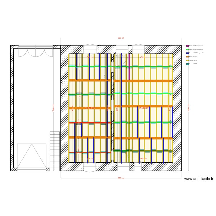 maison revel location 25 mai 2023 planfond placo. Plan de 2 pièces et 76 m2