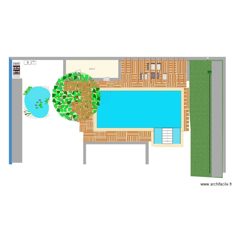 piscine ch. Plan de 0 pièce et 0 m2