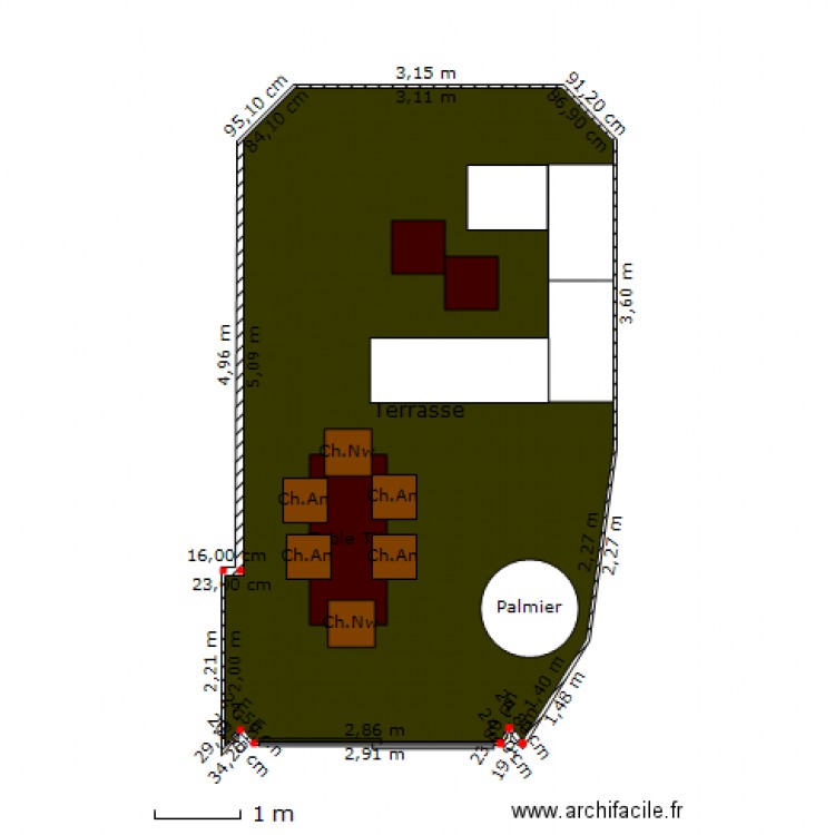 Terrasse Sitges. Plan de 0 pièce et 0 m2