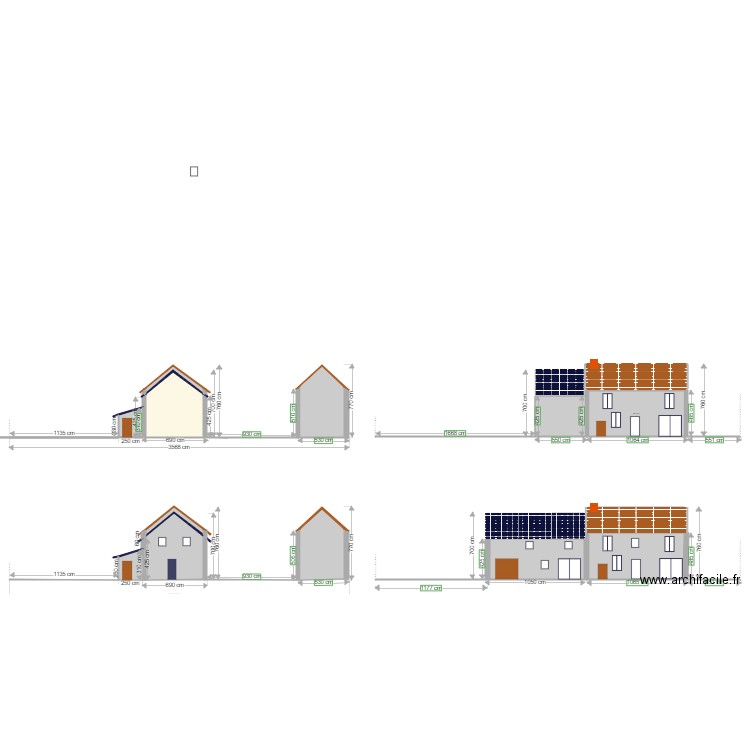 Plan de coupe final. Plan de 0 pièce et 0 m2