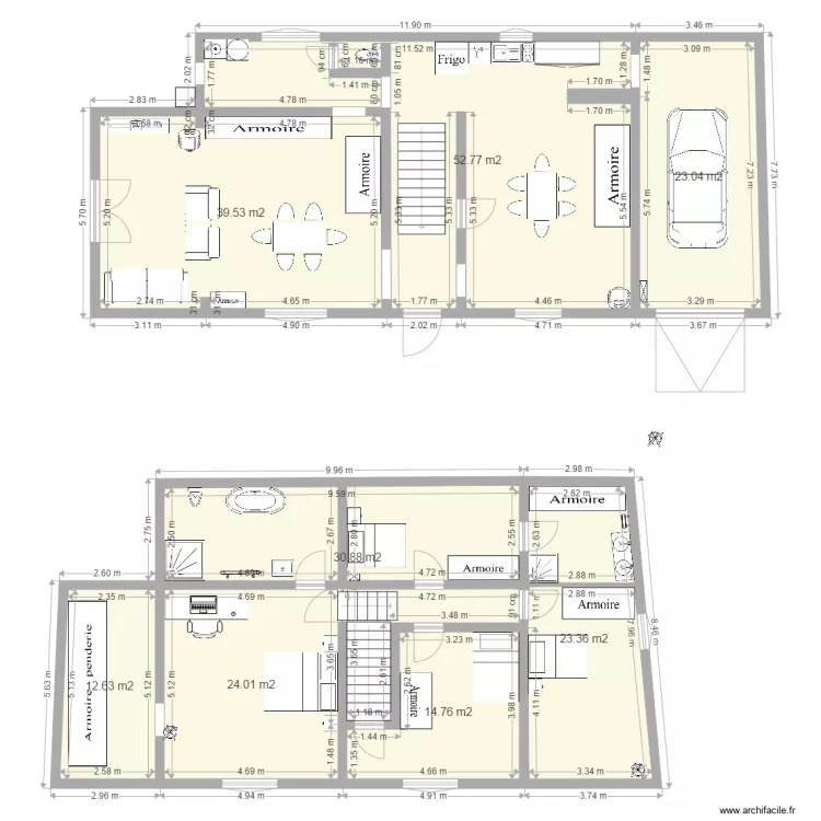 maison sdb dr 2. Plan de 