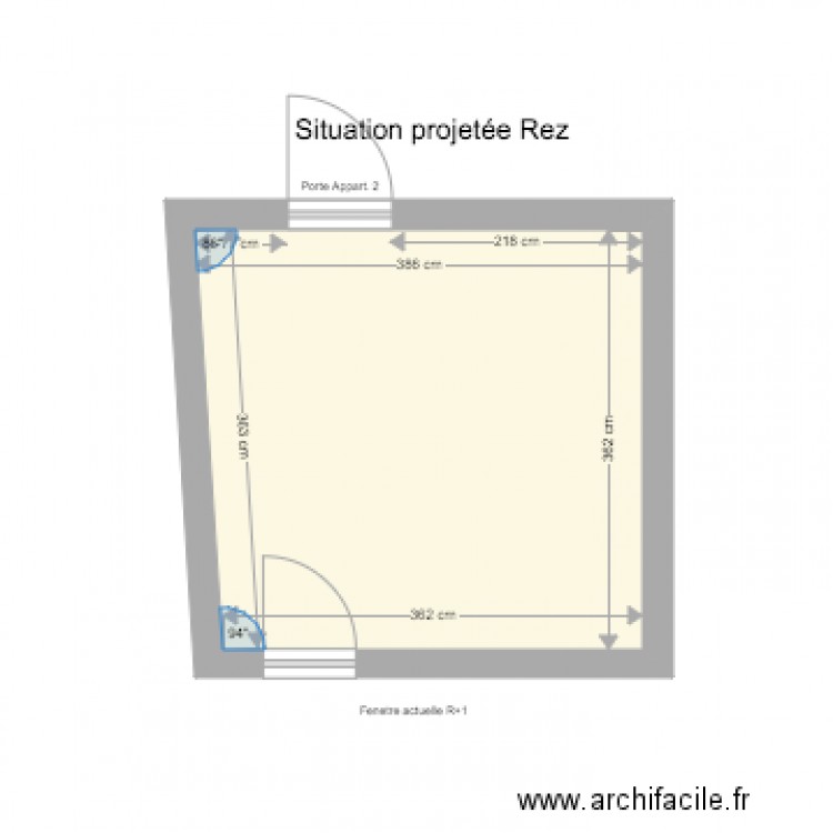 LIERNU Rez projet. Plan de 0 pièce et 0 m2