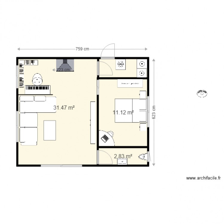 EXTENSION OK ok. Plan de 0 pièce et 0 m2