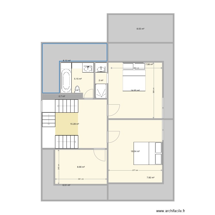 Raquette 2er V3. Plan de 0 pièce et 0 m2