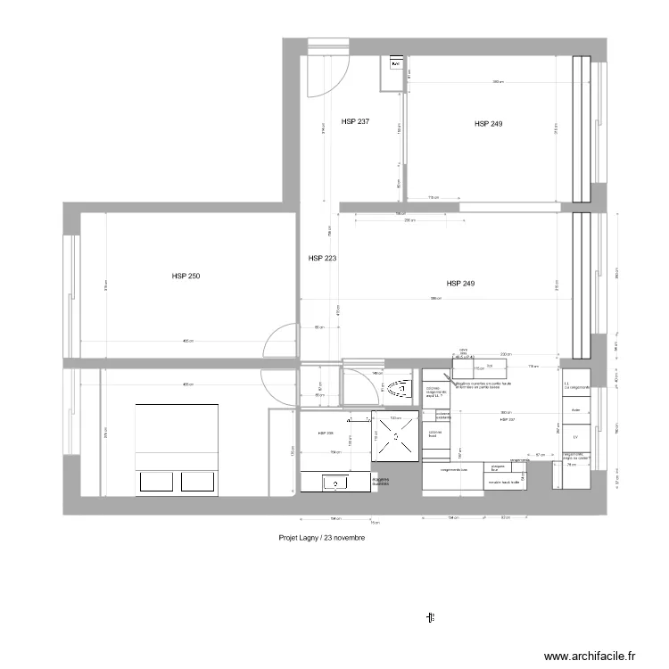 Plan Lagny 29 novembre cave &agrave; vins V1. Plan de 