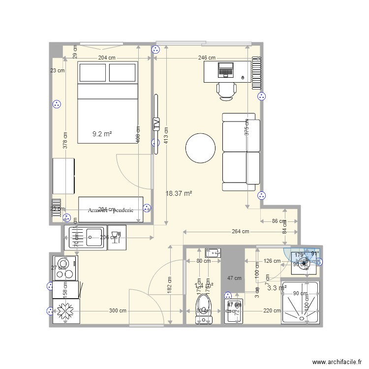 Studio F Buisson V3. Plan de 0 pièce et 0 m2