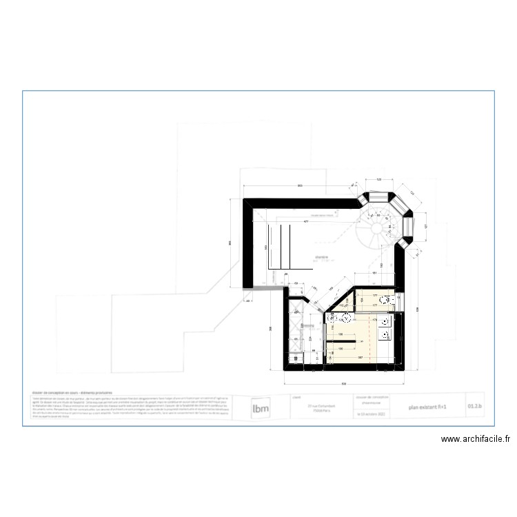 CORTAMBERT v3. Plan de 4 pièces et 10 m2