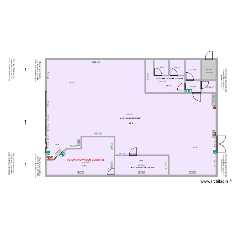 DOMETVIE AVANT TRAVAUX. Plan de 0 pièce et 0 m2