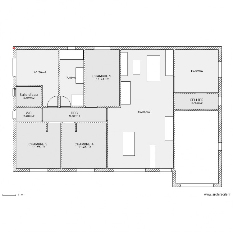 Maison T5 v3. Plan de 0 pièce et 0 m2